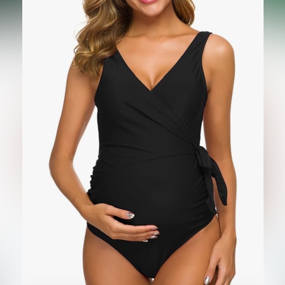 Tempotrek black maternity bathing suit size medium - Picture 1 of 6